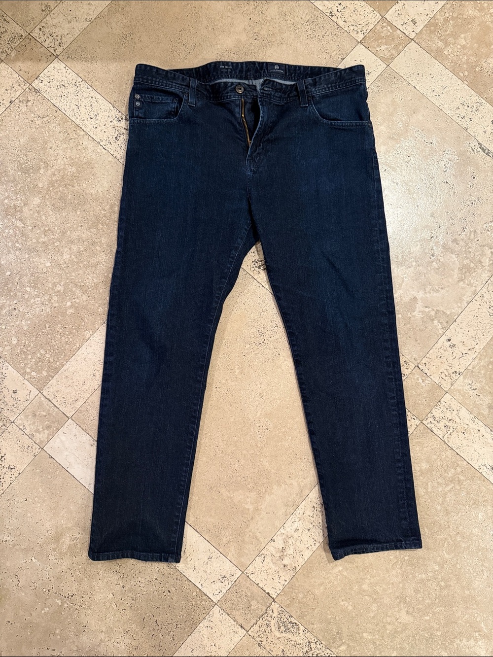 Ag Adriano Goldschmied Men's Dark Navy Relaxed Jeans